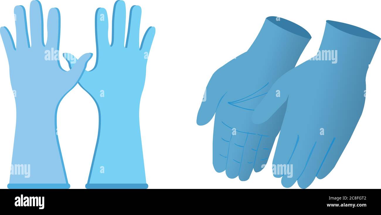 Vector Image of Disposable Surgical Gloves, a Personal Protective
