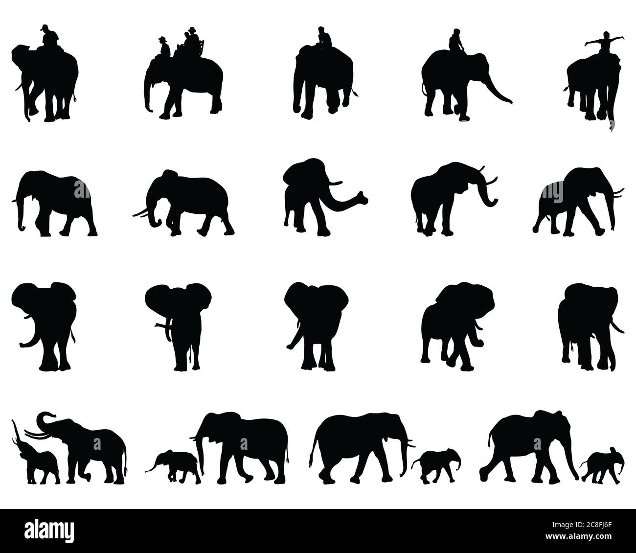 African silhouettes hi-res stock photography and images - Alamy