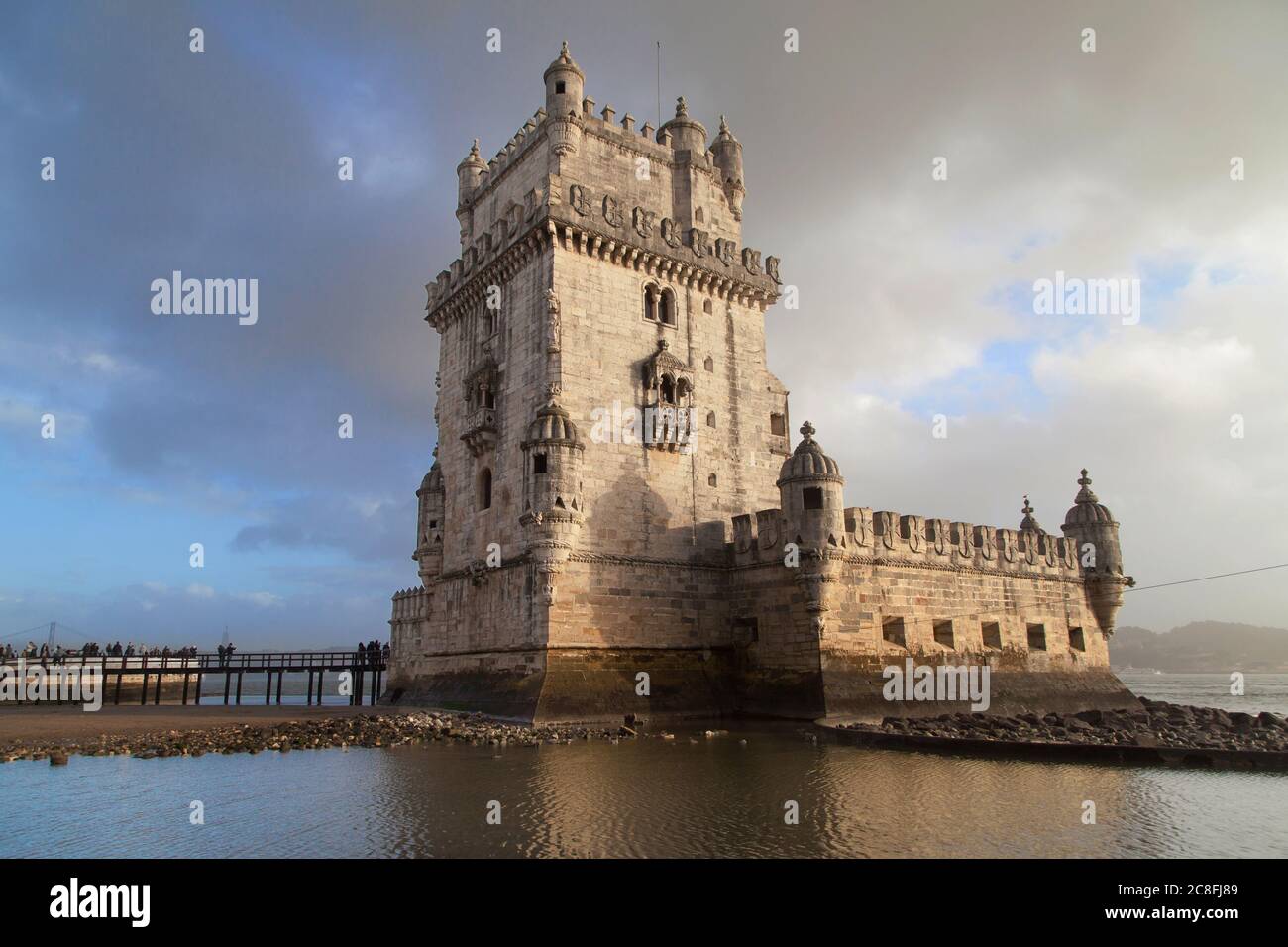 Torre de Belem in Lisbon, Portugal. Stock Photo