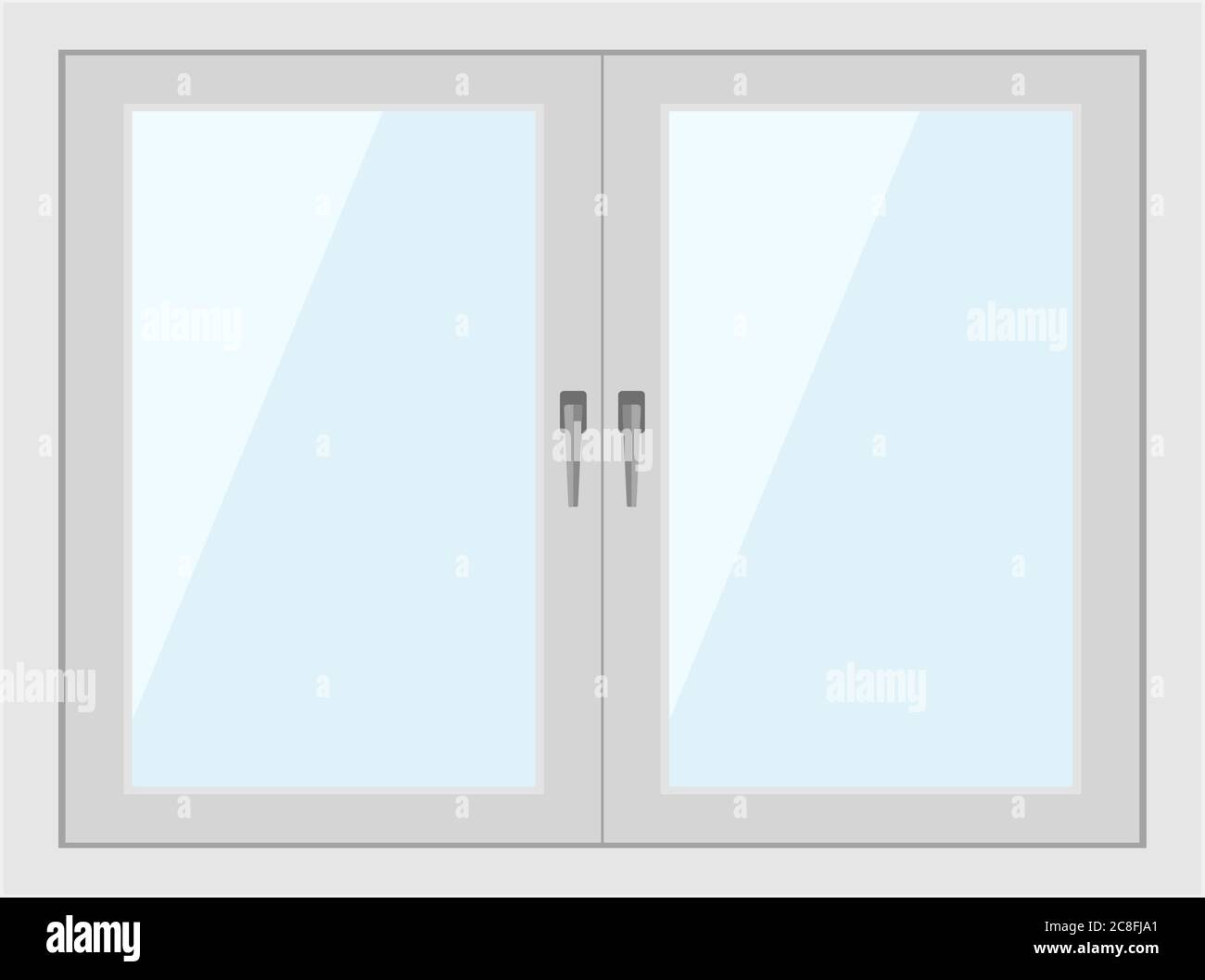 White window frame isolated on white background Stock Vector Image ...