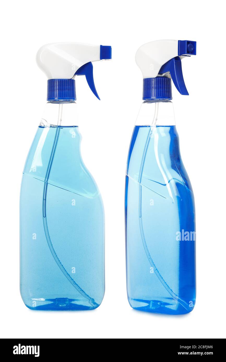 spray bottle isolated on white Stock Photo - Alamy
