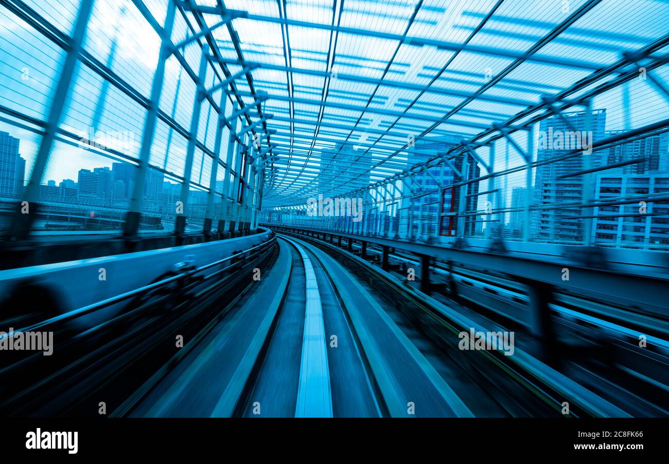 Monorail fast train on railway hi-res stock photography and images - Alamy