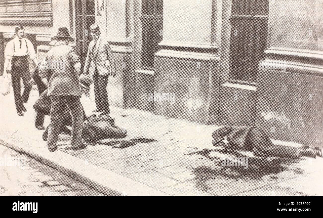 After street fighting in Vienna on June 15, 1919. Stock Photo
