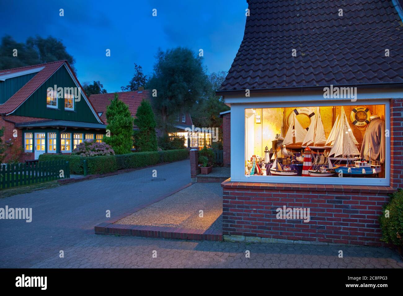 geography / travel, Germany, Lower Saxony, village view, Spiekeroog Isle, East Frisian Islands, Easter, Additional-Rights-Clearance-Info-Not-Available Stock Photo