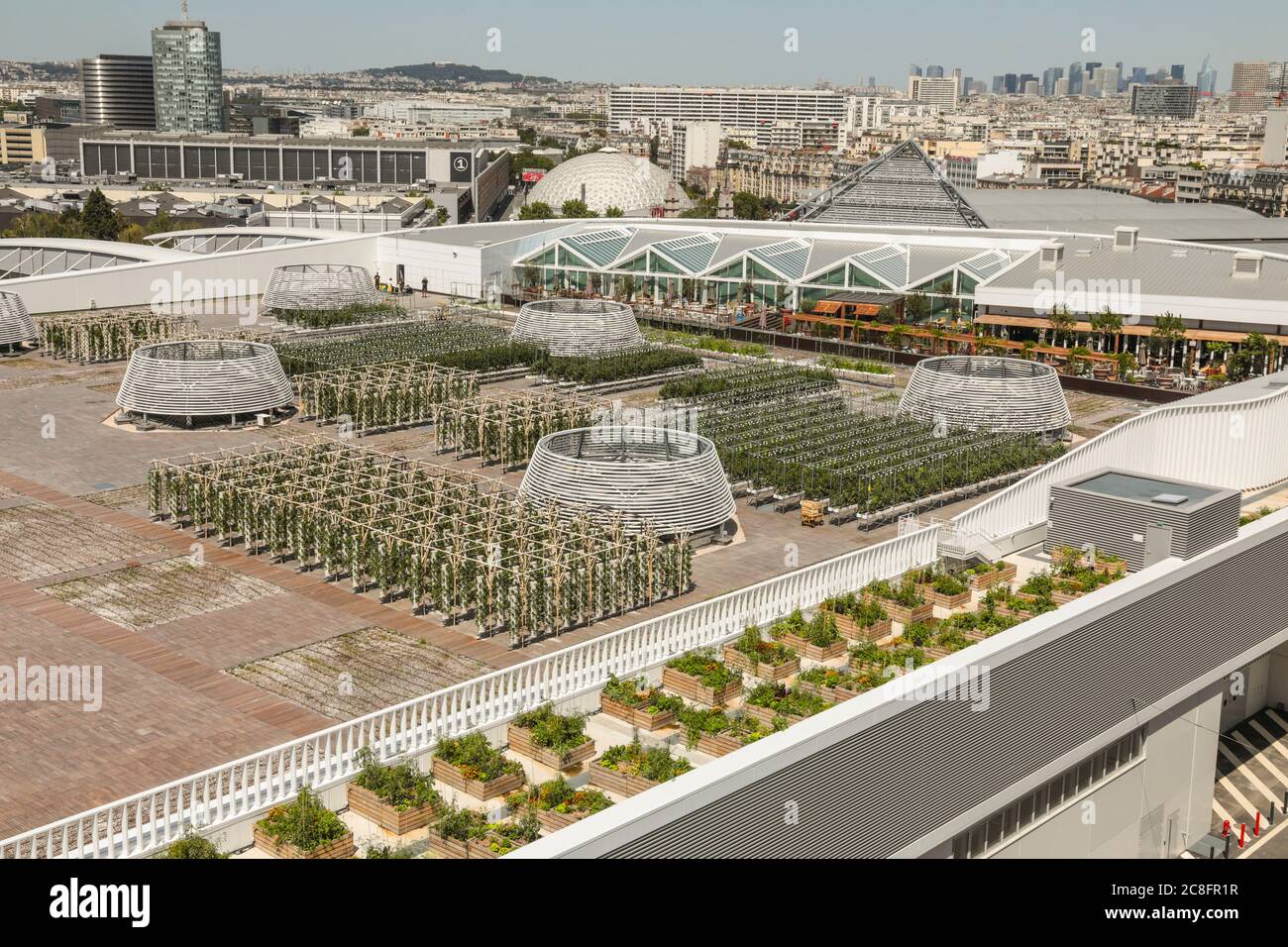 THE WORLD'S LARGEST URBAN FARM IS COMING TO A PARIS ROOFTOP Stock Photo