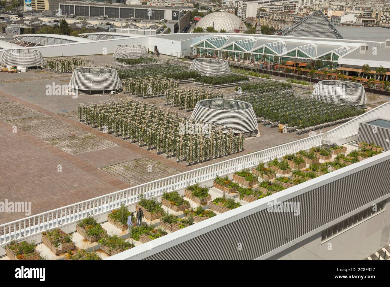 THE WORLD'S LARGEST URBAN FARM IS COMING TO A PARIS ROOFTOP Stock Photo