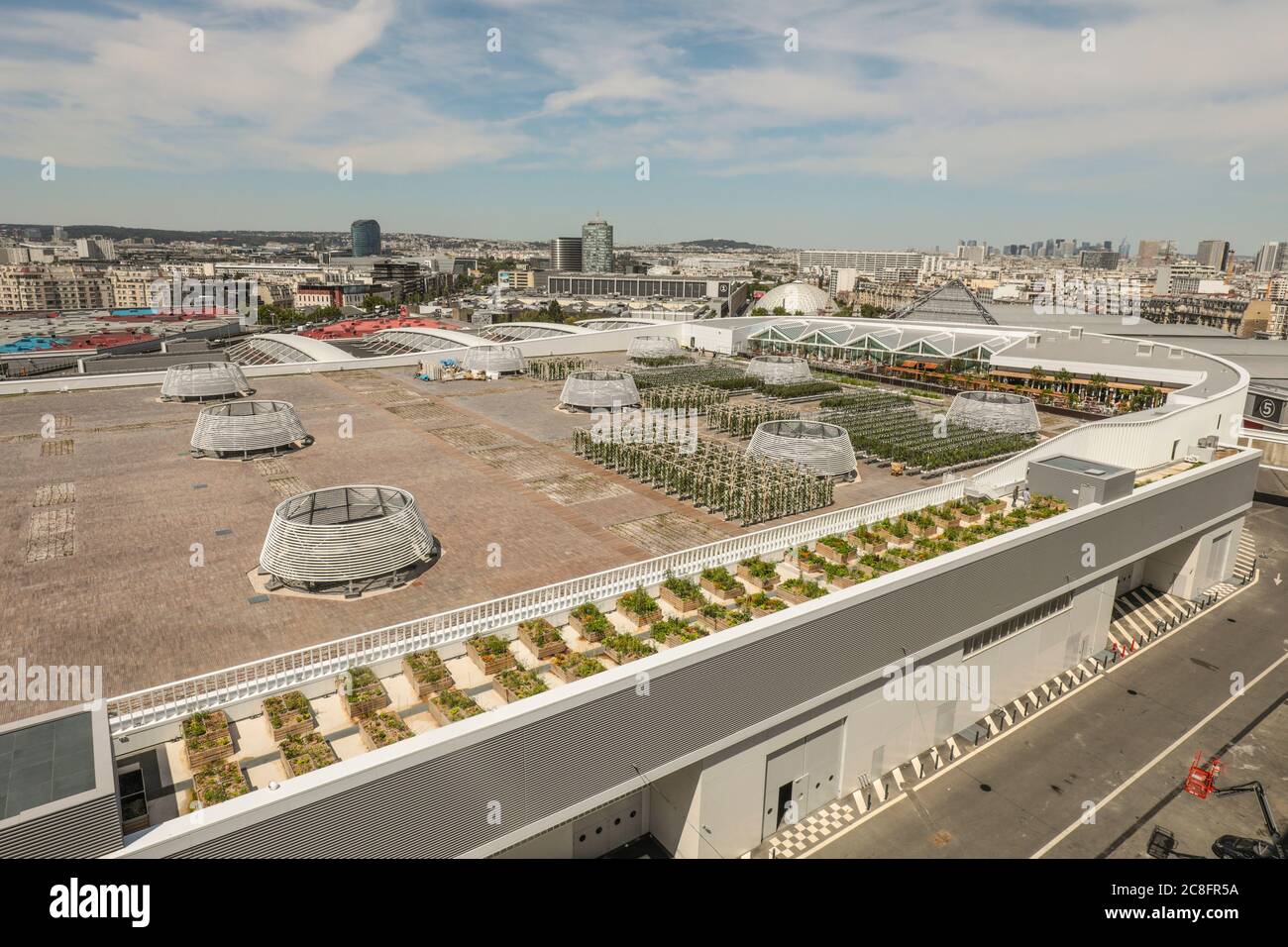 THE WORLD'S LARGEST URBAN FARM IS COMING TO A PARIS ROOFTOP Stock Photo