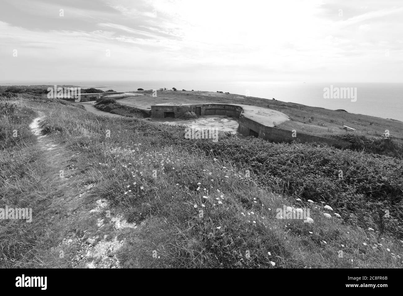 Isle of wight countryside Black and White Stock Photos & Images - Alamy