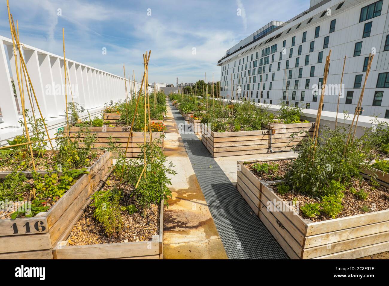 THE WORLD'S LARGEST URBAN FARM IS COMING TO A PARIS ROOFTOP Stock Photo