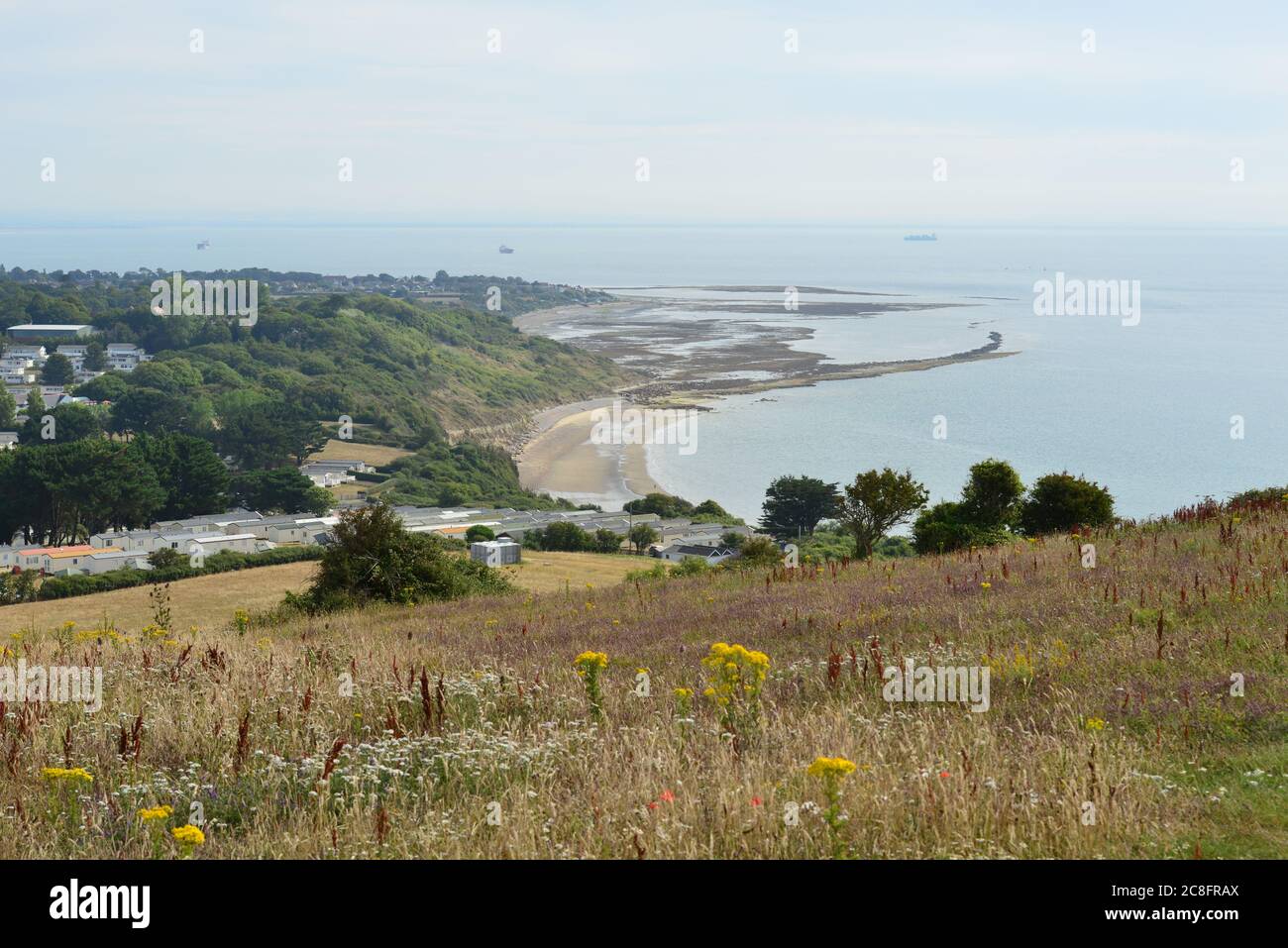 Bembridge down on the isle of Wight Stock Photo - Alamy