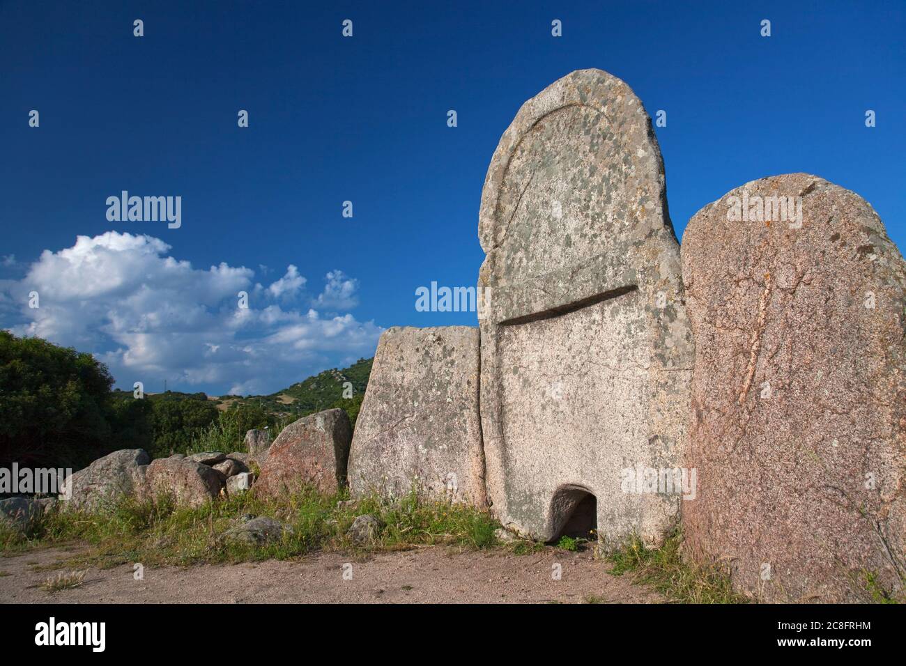 geography / travel, Italy, Sardinia, Giant's grave S'Ena'e Thomes near Dorgali, Province Nuoro, Barbag, Additional-Rights-Clearance-Info-Not-Available Stock Photo