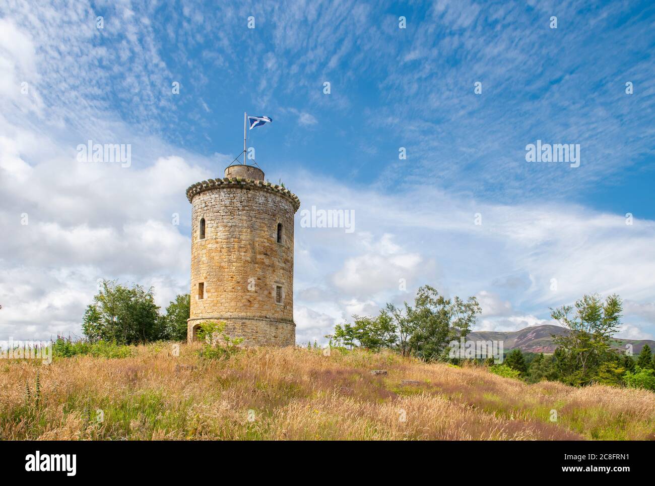 The Knight's Law Tower, Penicuik Estate, Penicuik, Midlothian, UK. 24th ...