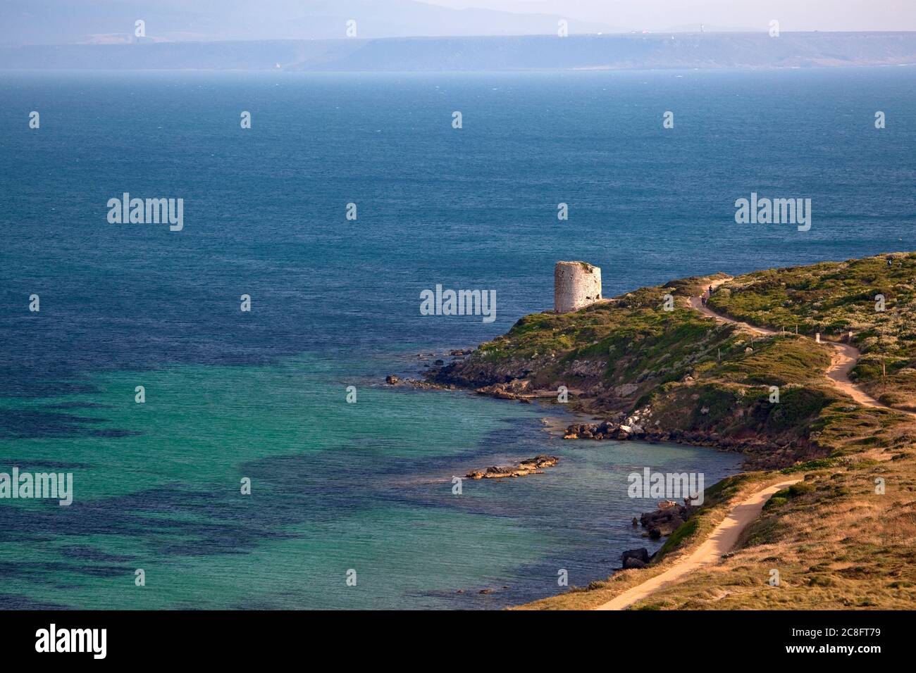 geography / travel, Italy, Sardinia, Oristano, Sinis peninsula, Sinis peninsula, San Giovanni di Sinis, Additional-Rights-Clearance-Info-Not-Available Stock Photo