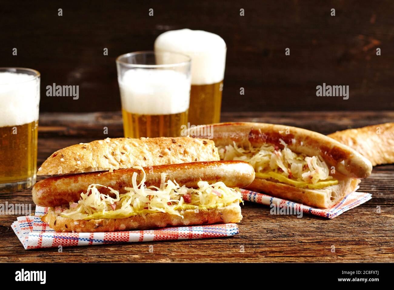 Bratwurst sauerkraut hires stock photography and images Alamy
