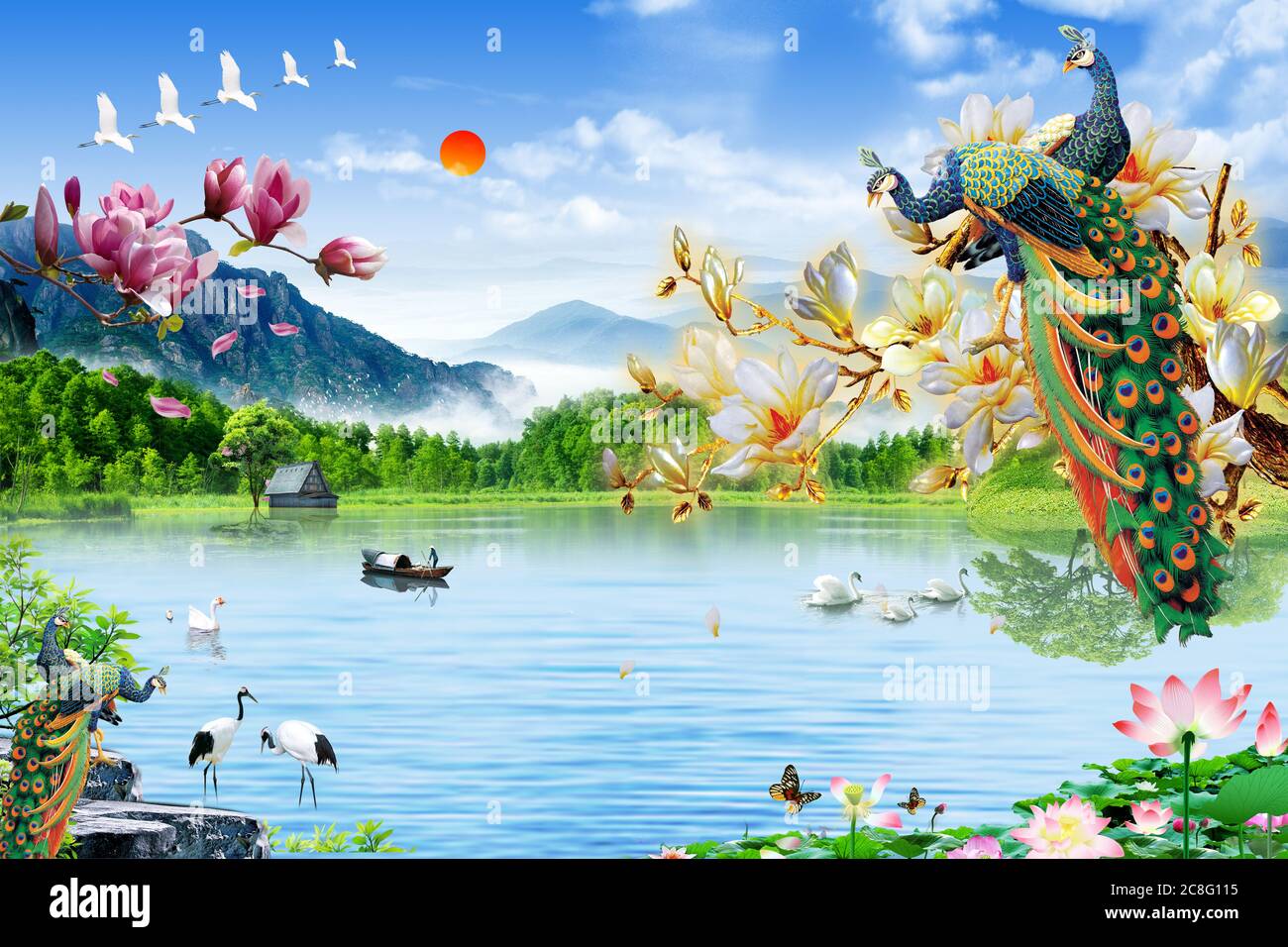 3D Wallpaper for house & Office walls Stock Photo - Alamy 3D Wallpaper for house & Office walls Stock Photo - Alamy