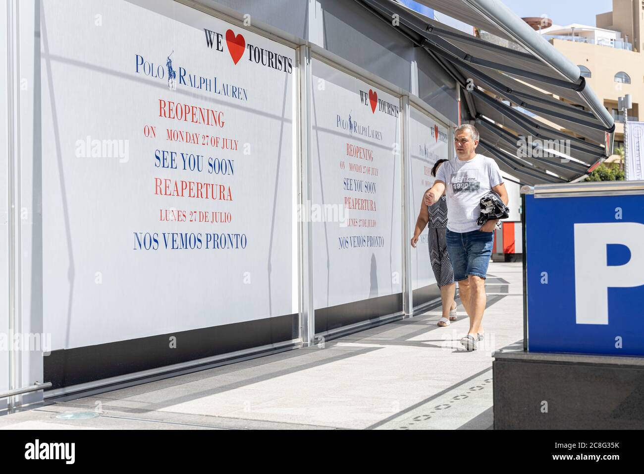 Closed Polo Ralph Lauren Store In Reopened Outlet Mall Stock Photo