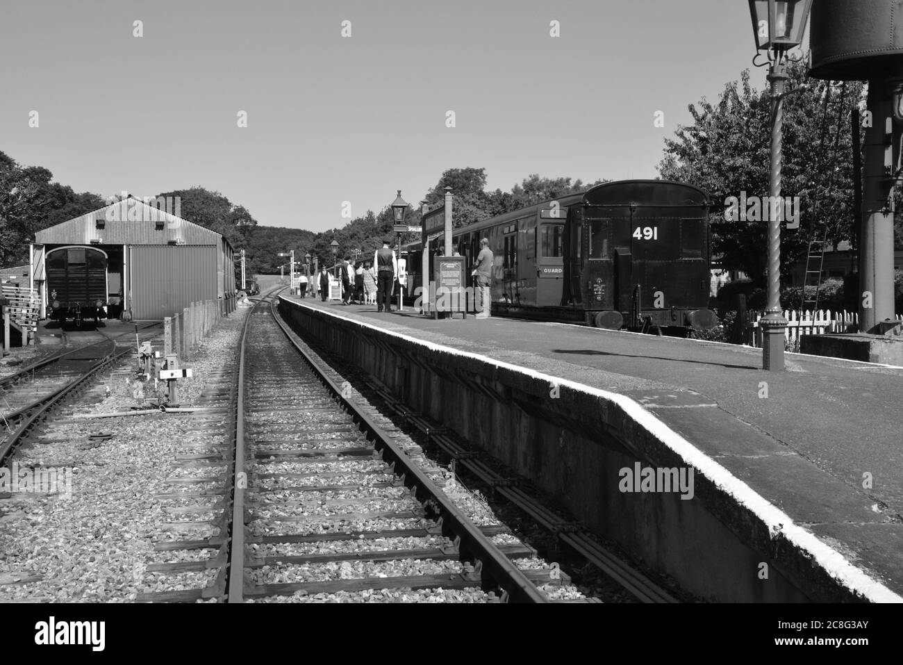 Haven Street station in the Isle of Wight Stock Photo