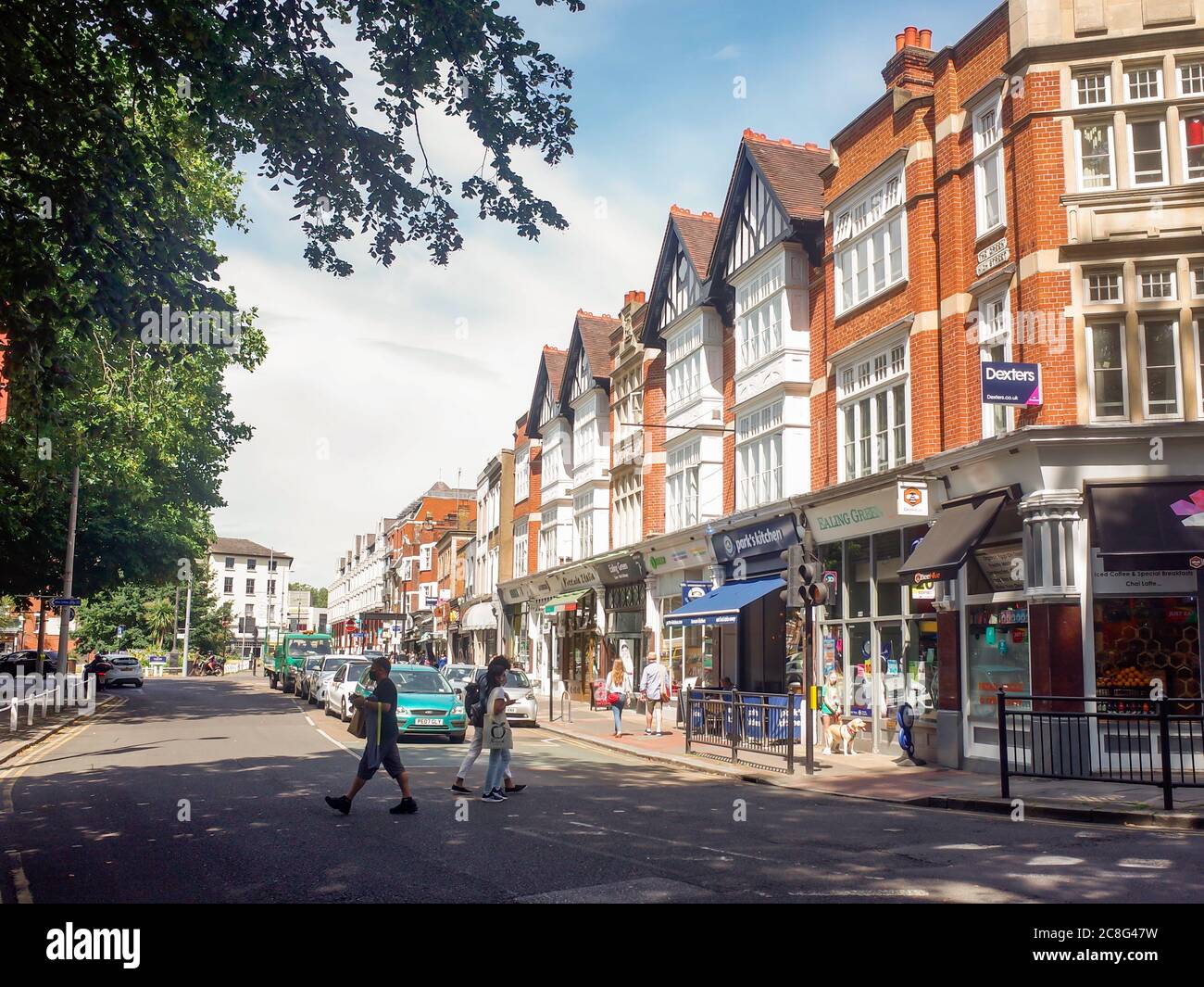 Ealing Green a high street of independent shops in Ealing, West London