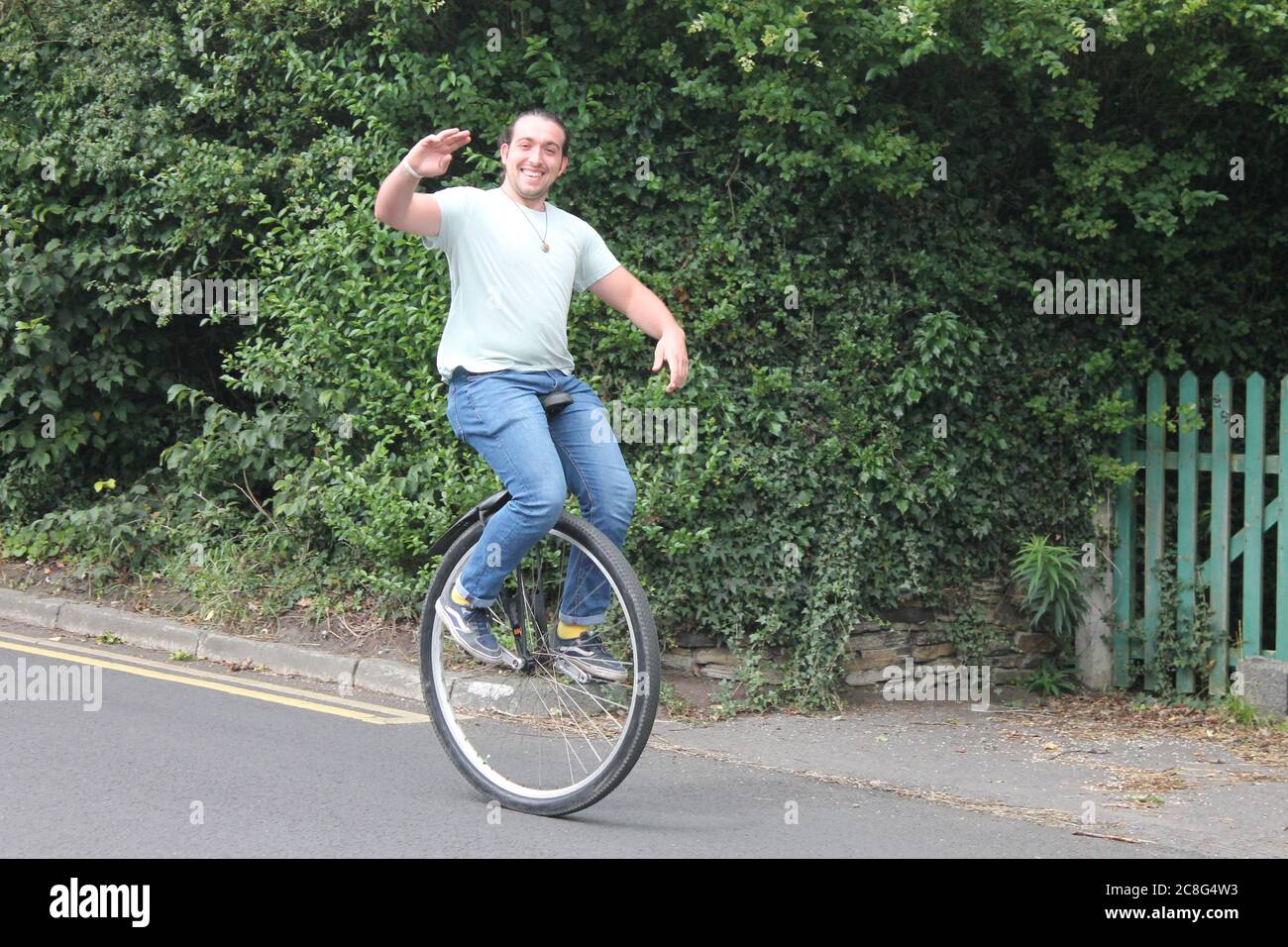 That with one wheel bike hi-res stock photography and images - Alamy