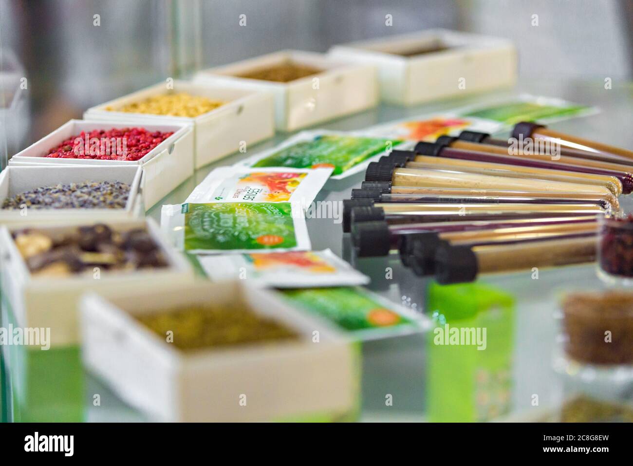 RUSSIA, MOSCOW 20 February 2019 dehydrated food ingredients