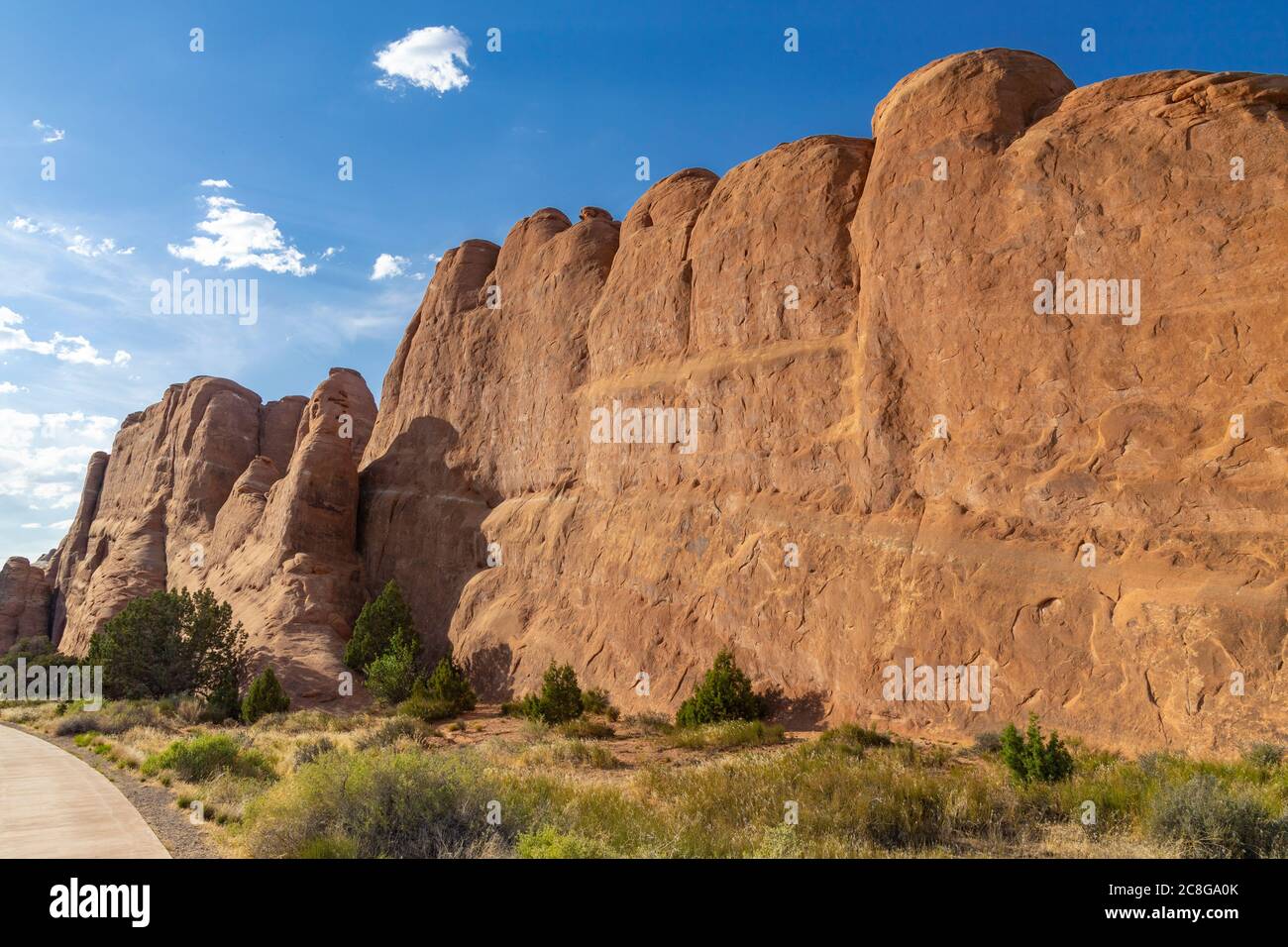 Rock formation in Arches National Park, USA Stock Photo