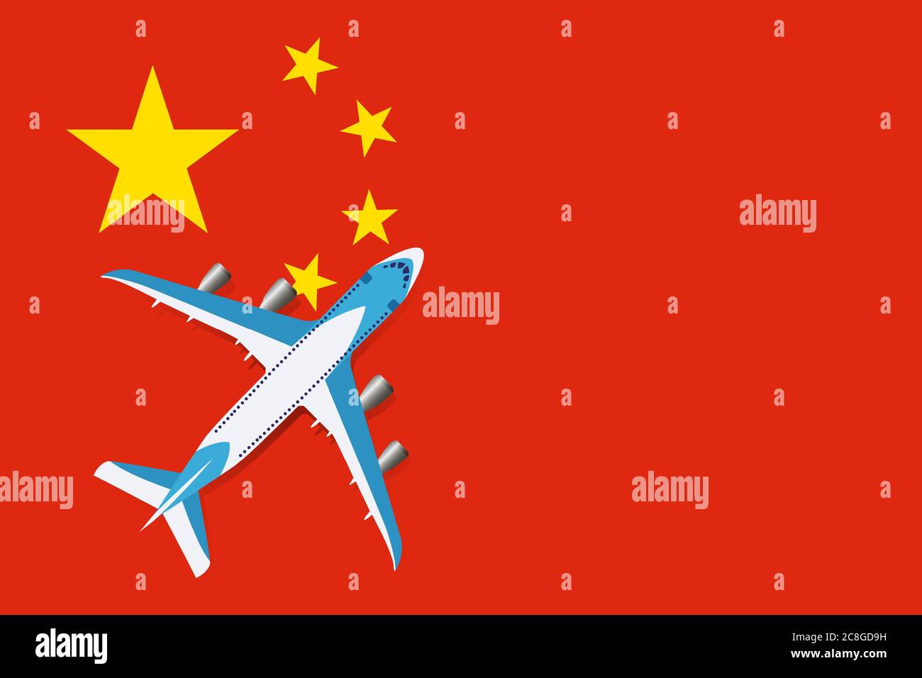 Air china plane Stock Vector Images - Alamy