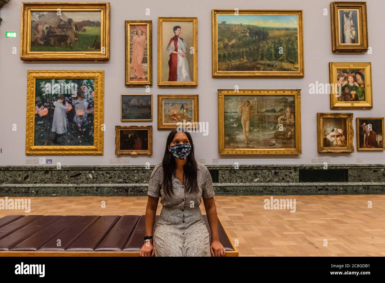 London, UK. 24th July, 2020. Works in the 1840's gallery - The Tate Britain re-opens on Monday. Visitors are asked to follow guidance on social distancing etc, in line with advice from government following the easing of the lockdown. Credit: Guy Bell/Alamy Live News Stock Photo
