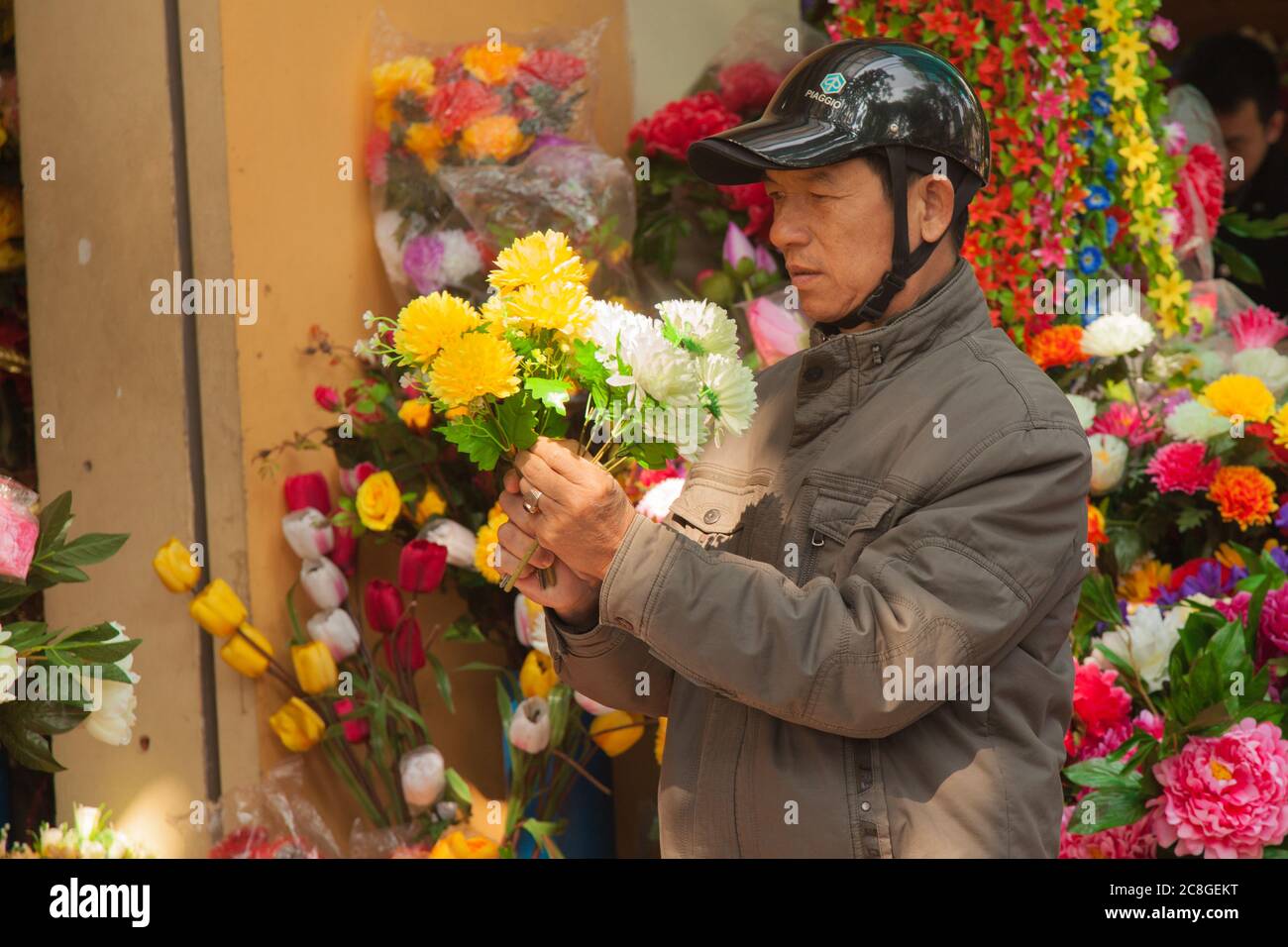 floral bike helmet