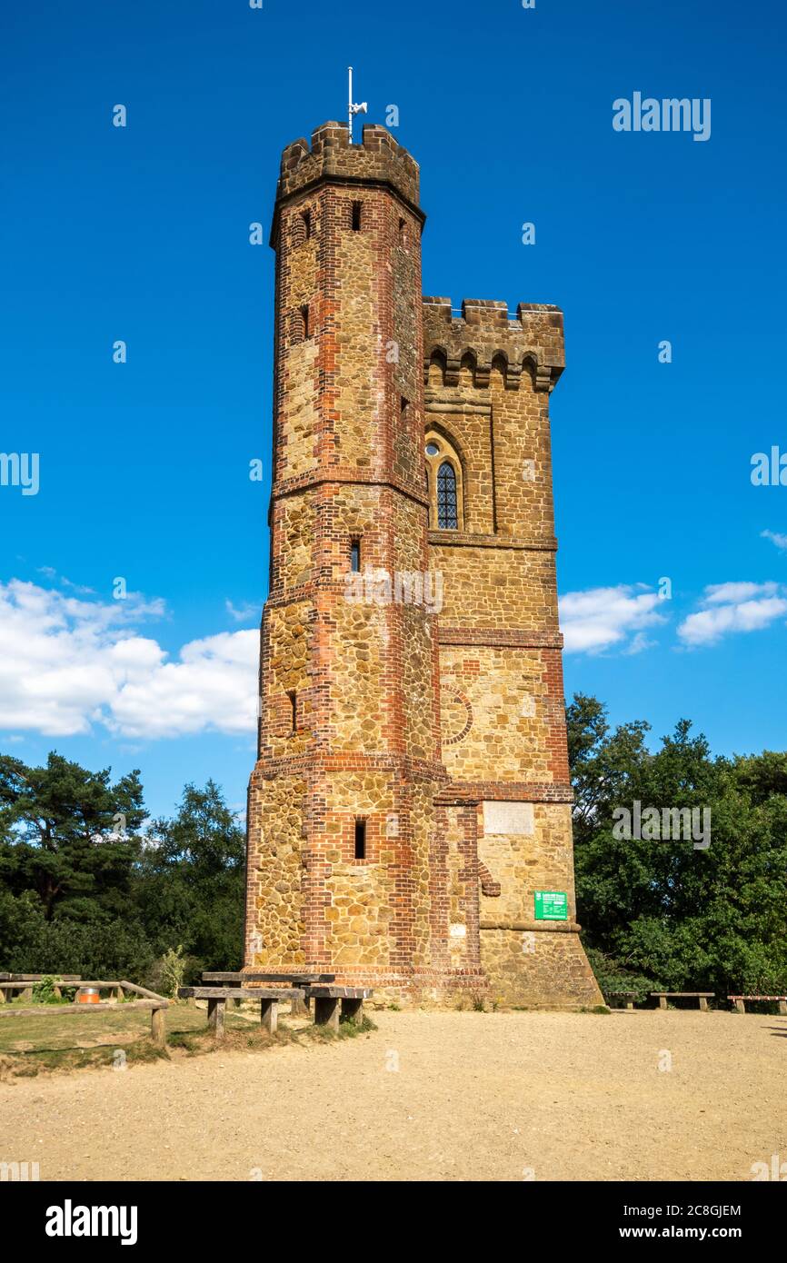 Leith Hill Tower, Surrey, England, UK, during summer Stock Photo
