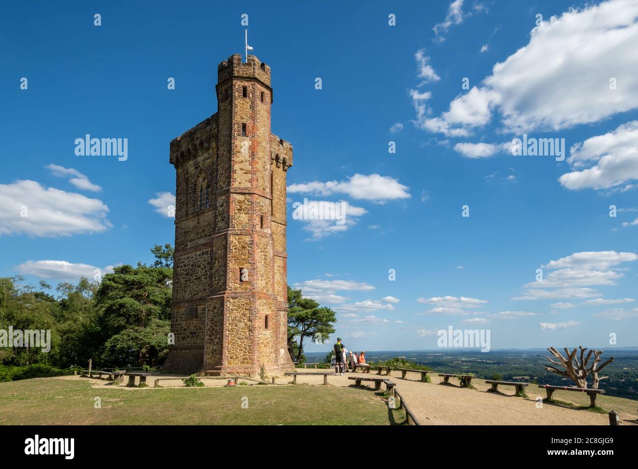 Leith Hill Tower, Surrey, England, UK, during summer Stock Photo