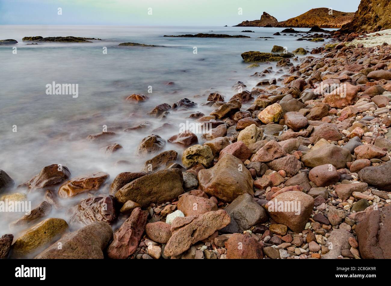 Mediterrenan Rocks Sunrise between the rocks of the Mediterranean Sea Stock Photo - Alamy