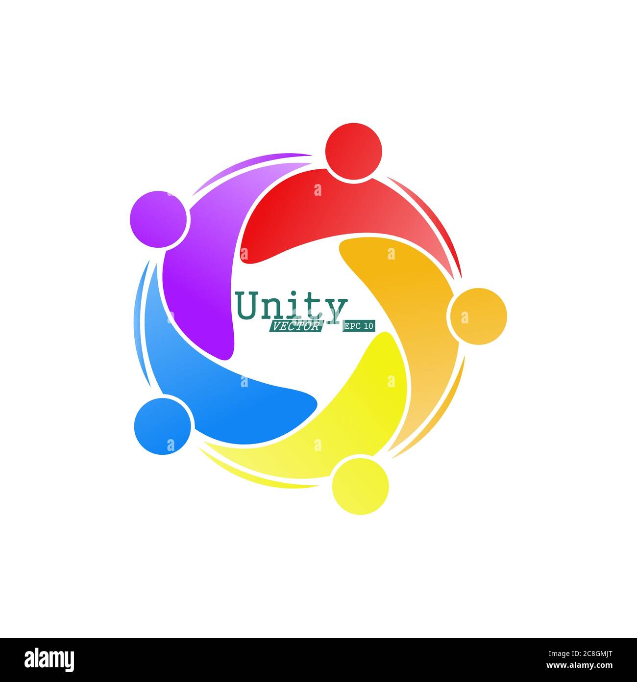 team of like-minded people, friends or colleagues. Creative vector  illustration for banner, sticker or logo isolated on white background Stock  Vector Image & Art - Alamy
