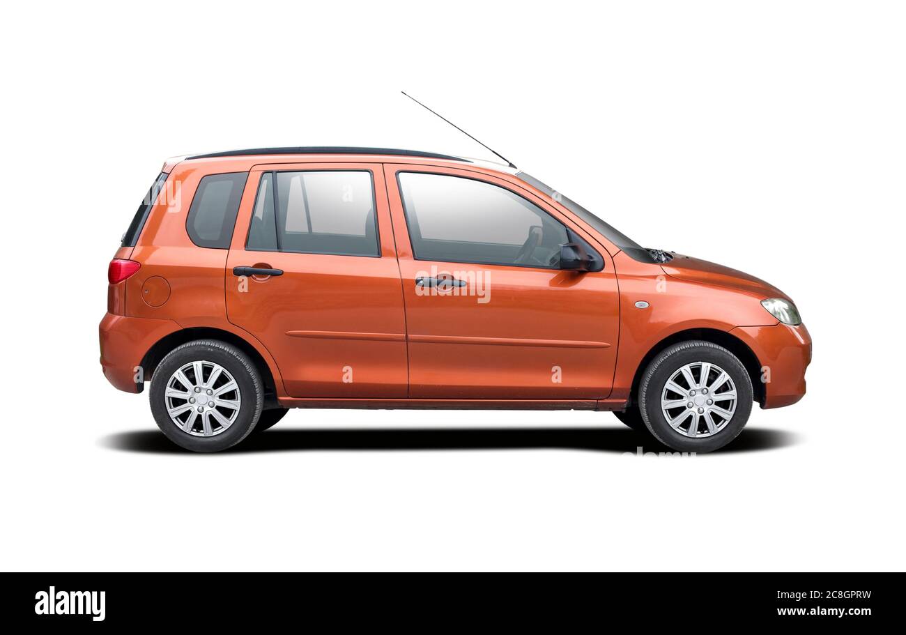Japanese hatchback car side view isolated on white Stock Photo Alamy