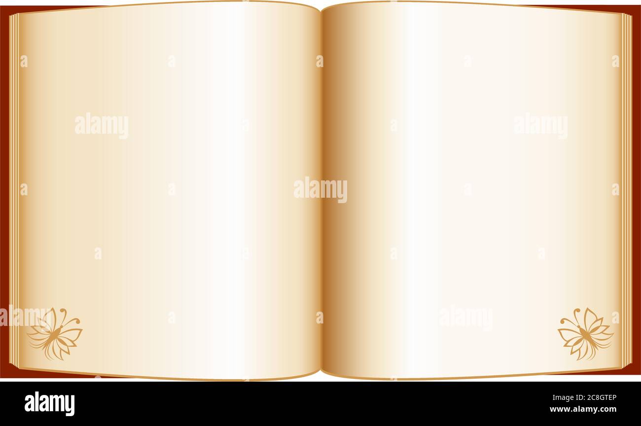 vector illustration of an open book isolated on a white background ...