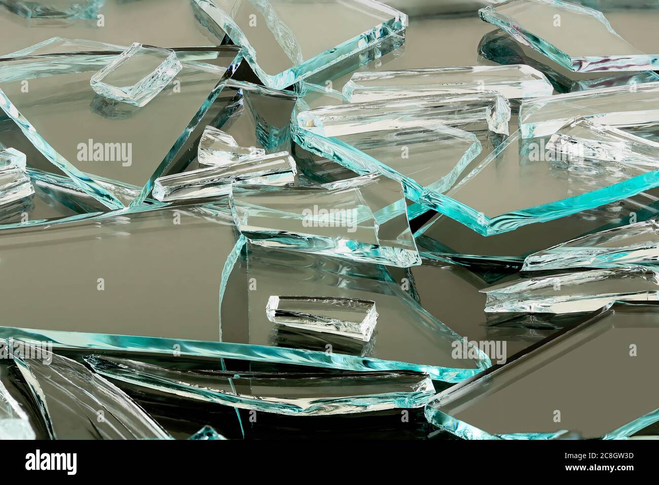 Broken pieces of glass hi-res stock photography and images - Alamy