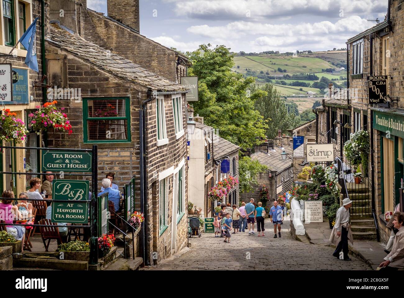 Haworth Village, Yorkshire Stock Photo Alamy
