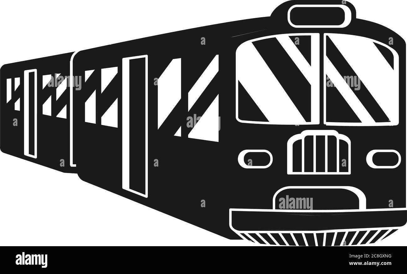 Passenger Train Clipart Black And White