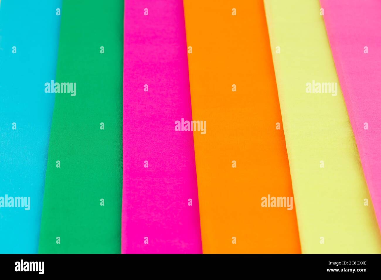 Colorful crepe papers texture as a background. Stock Photo
