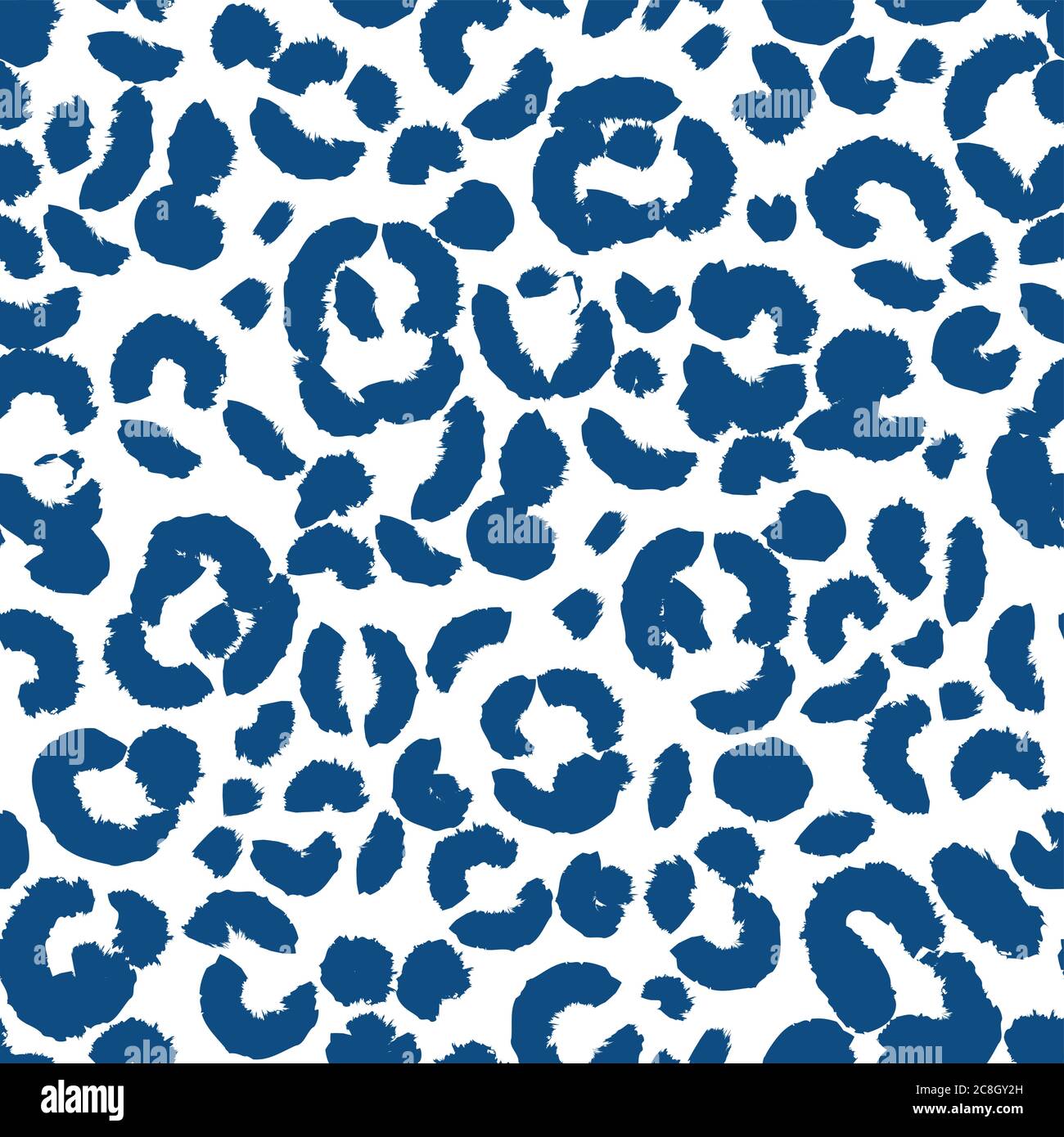 Leopard seamless pattern isolated on white background. Vector ...