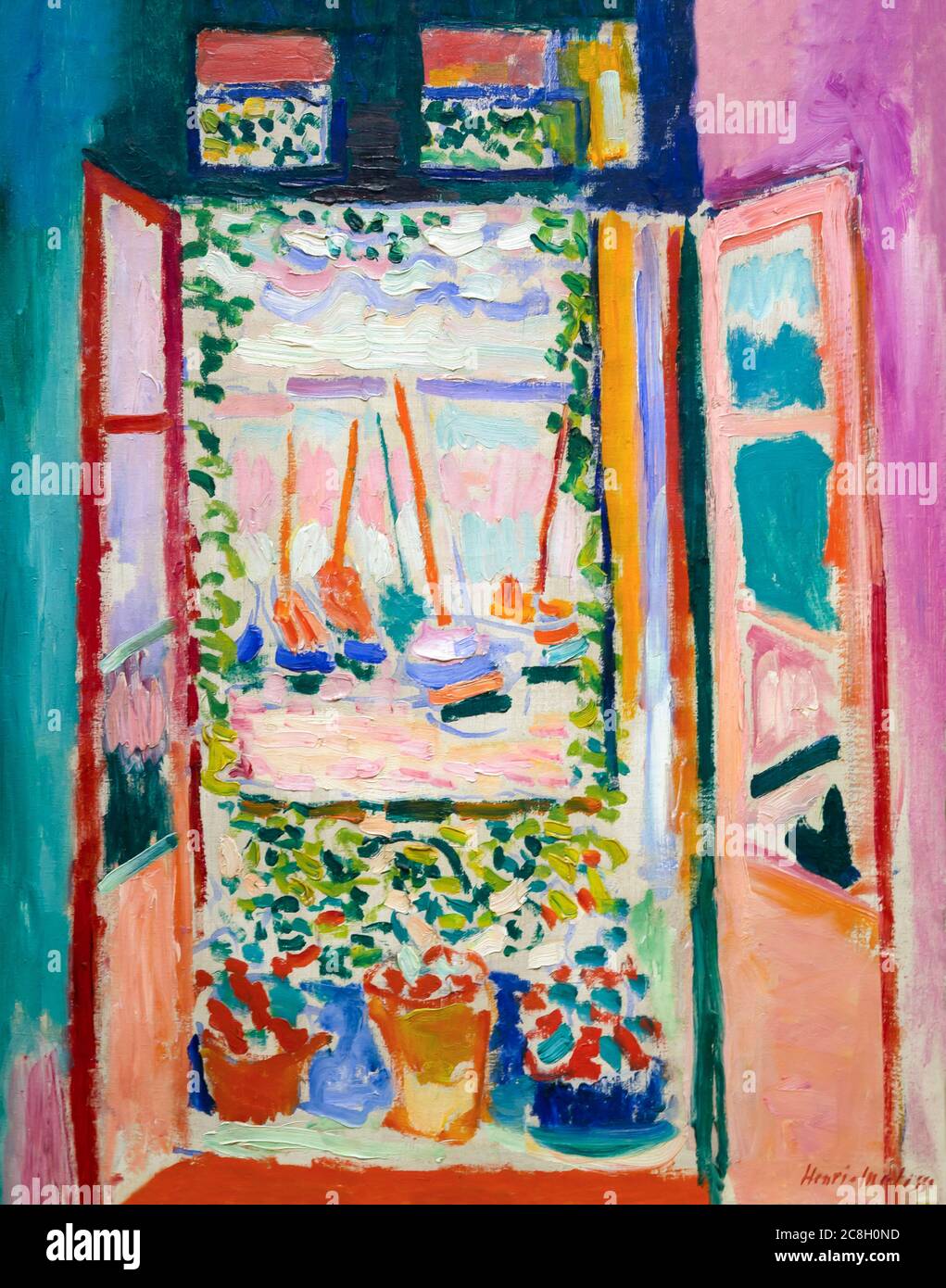 Open WIndow, Collioure, Henri Matisse, 1905, National Gallery of Art, Washington DC, USA, North America Stock Photo