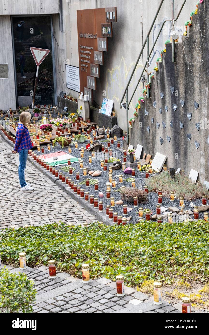 Duisburg, Germany. 10th anniversary of the Loveparade disaster where 21 young people lost their lives. Stock Photo