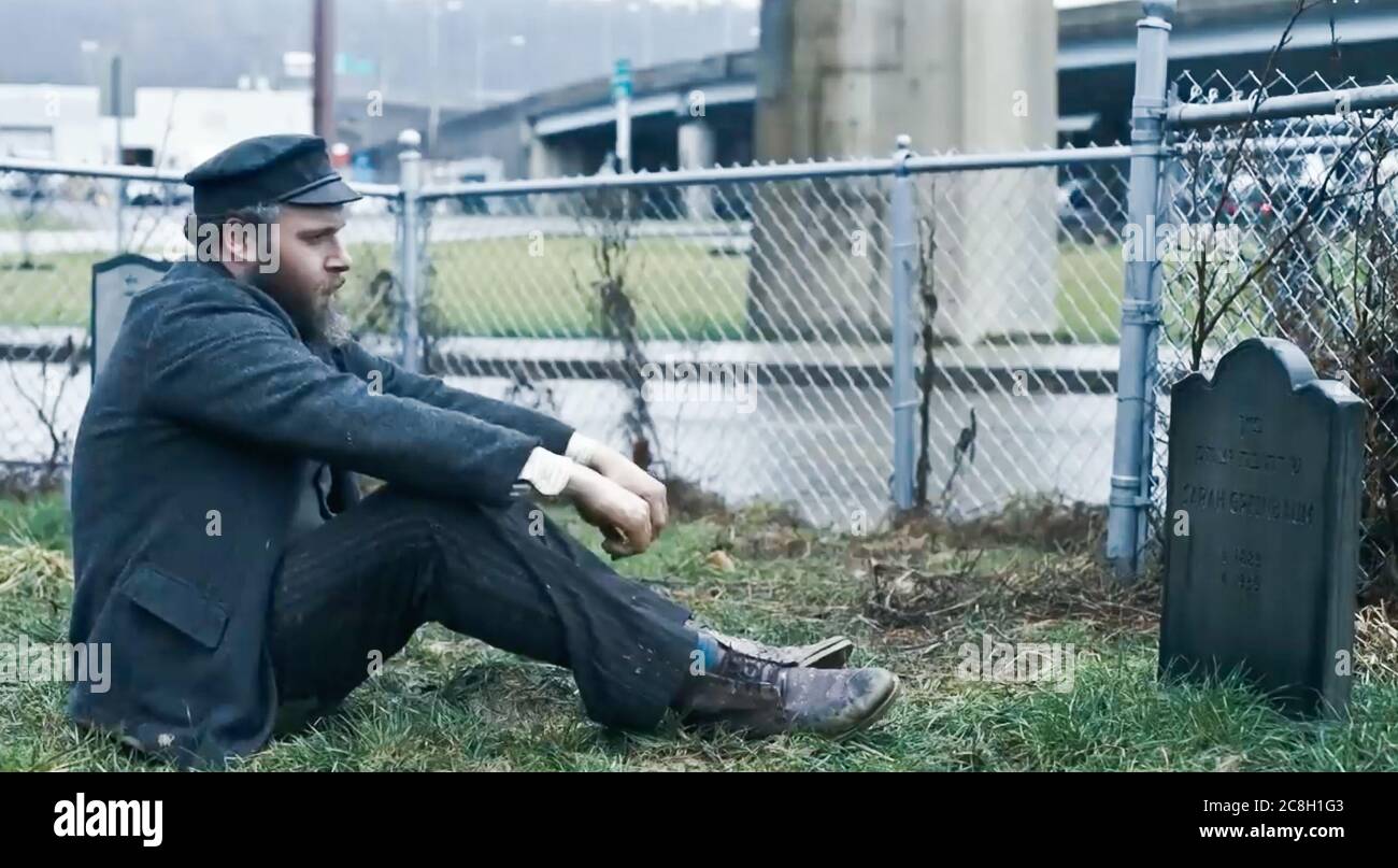 USA. Seth Rogen in a scene from the HBO Max new movie An American Pickle 2020 Plot An immigrant worker at a pickle factory is accidentally preserved for 100 years and wakes