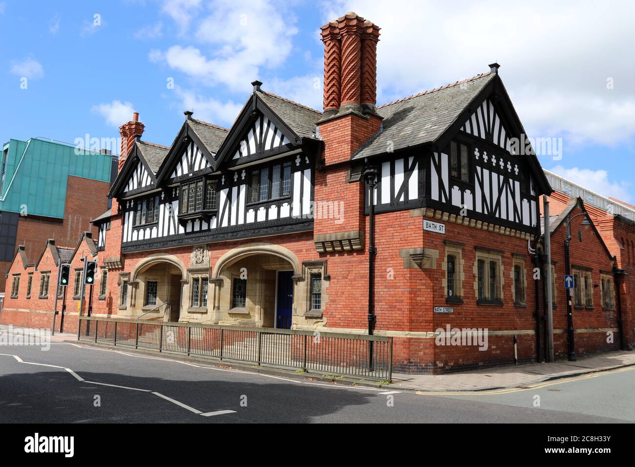 Public swimming baths at Chester in Cheshire Stock Photo Alamy