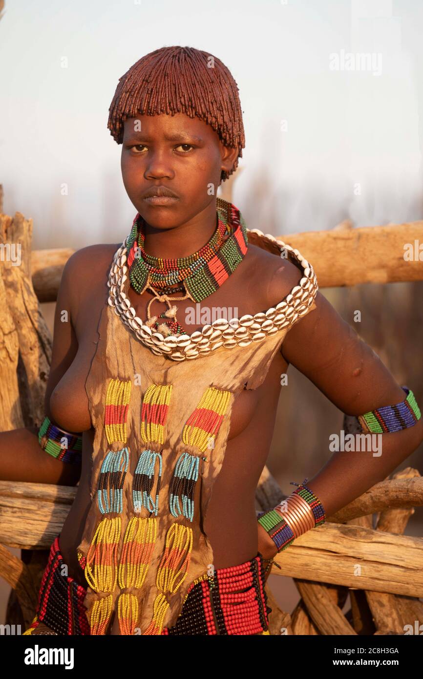 Hamer Tribe in Ethiopia Stock Photo