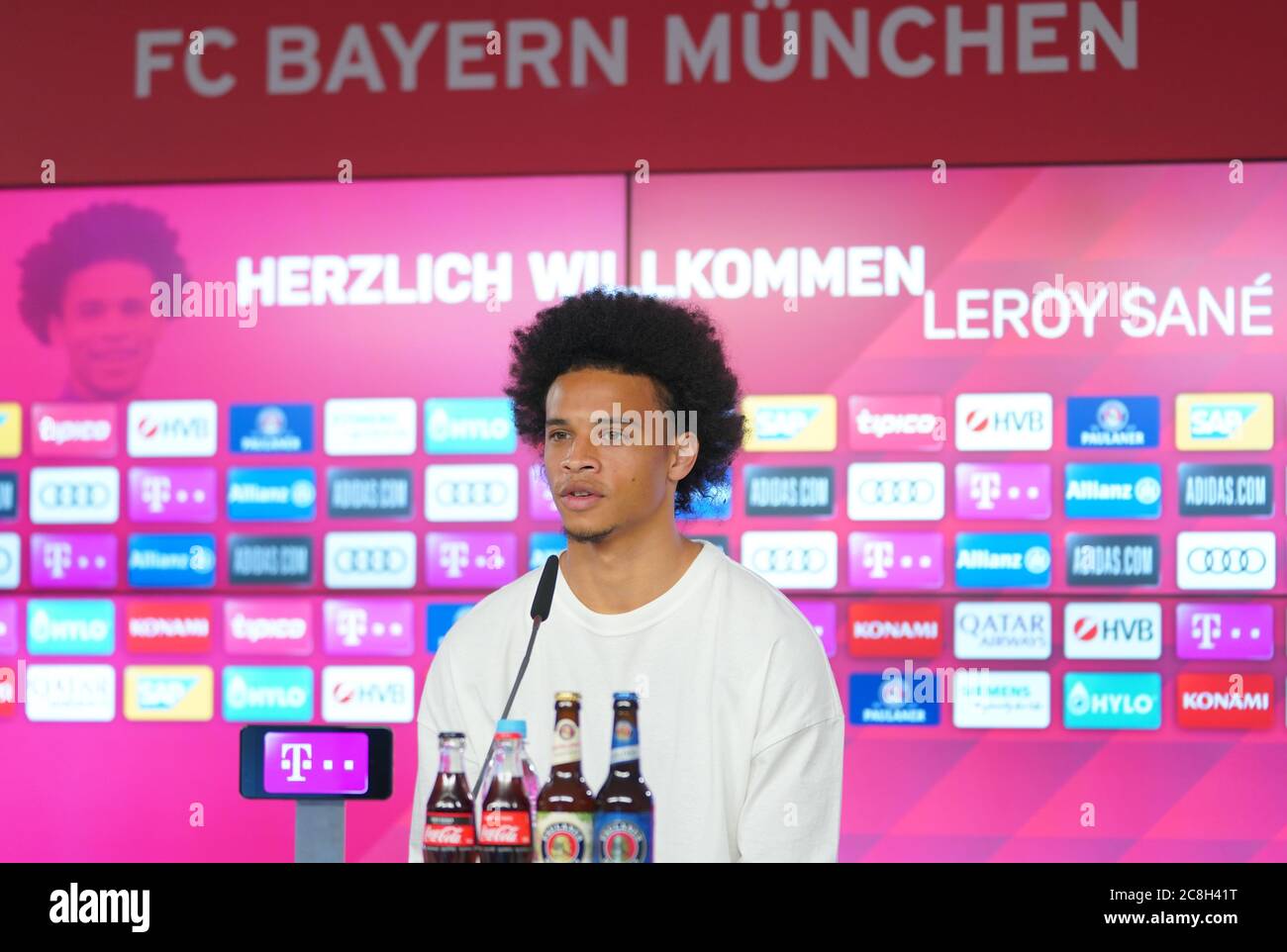 Munich, Germany, July 23, 2020. FC Bayern Munich football club press