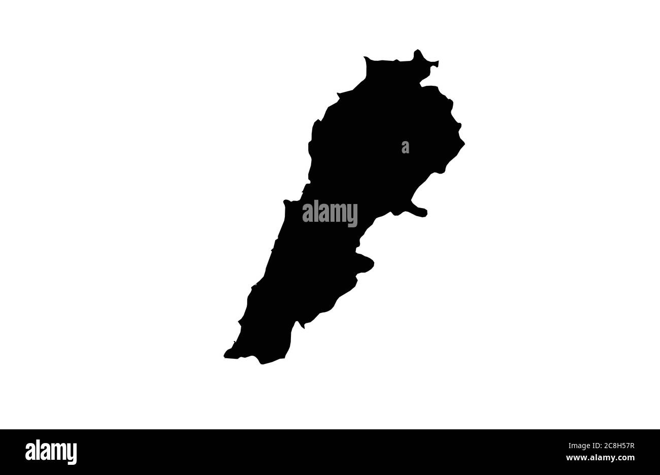 Lebanon map outline vector illustration Stock Vector Image & Art - Alamy