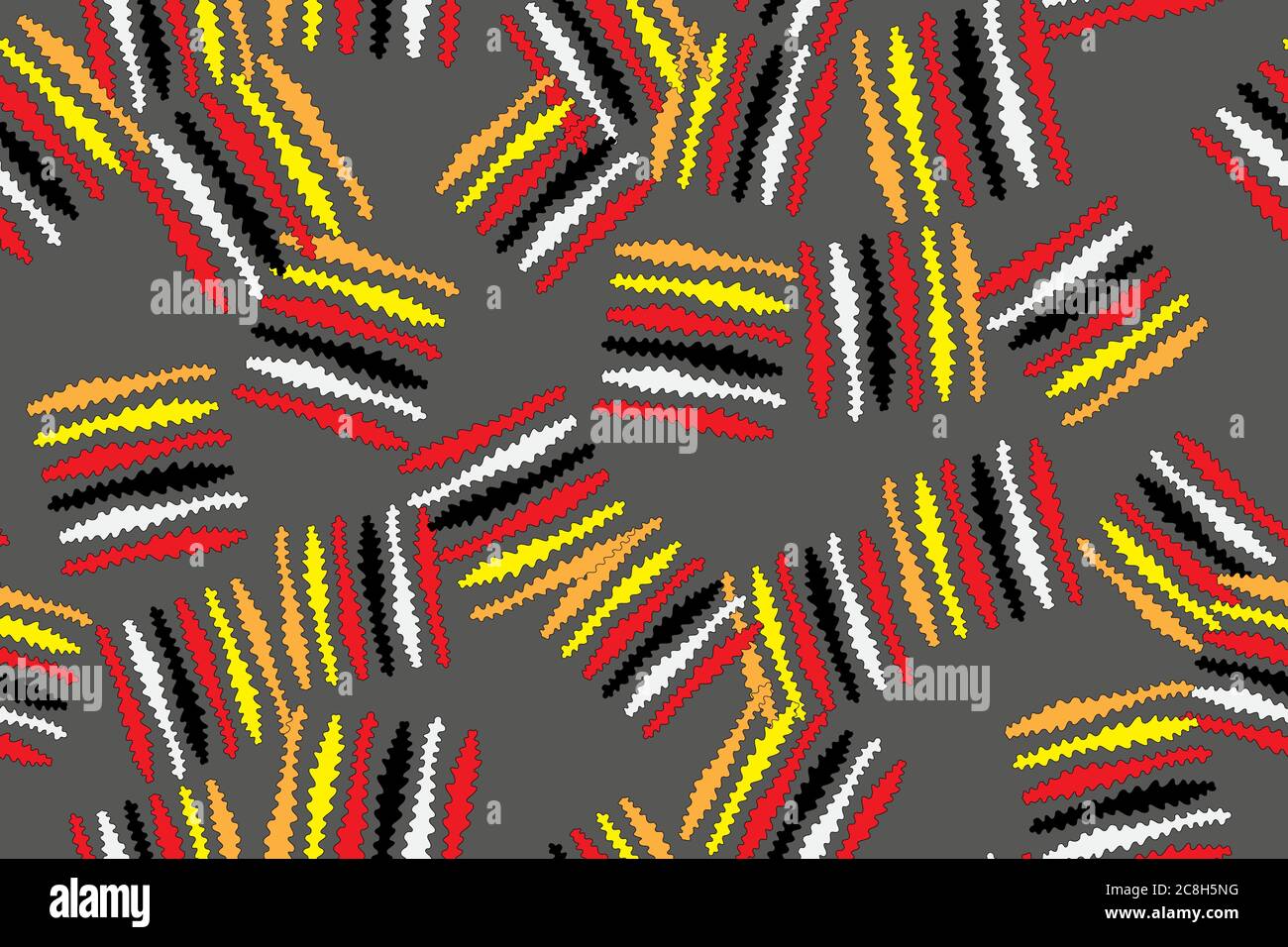 Strange Worm Seamless Pattern Vector Illustration Stock Vector