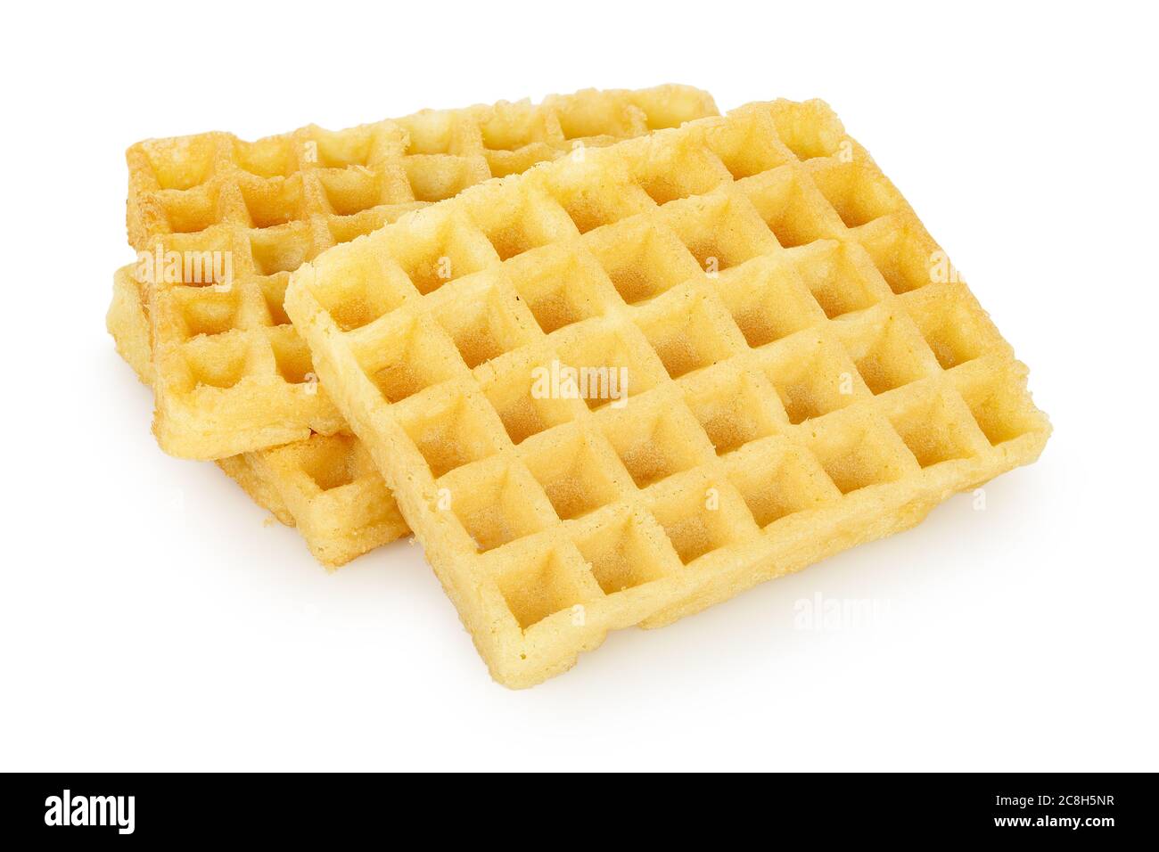 plain waffles isolated on white Stock Photo Alamy