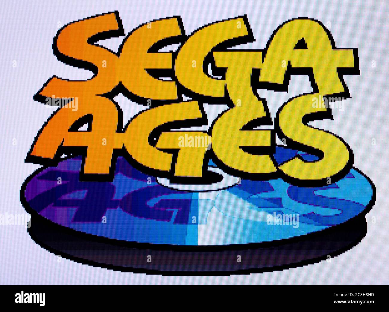Sega Ages Logo - Sega Saturn Videogame - Editorial use only Stock Photo