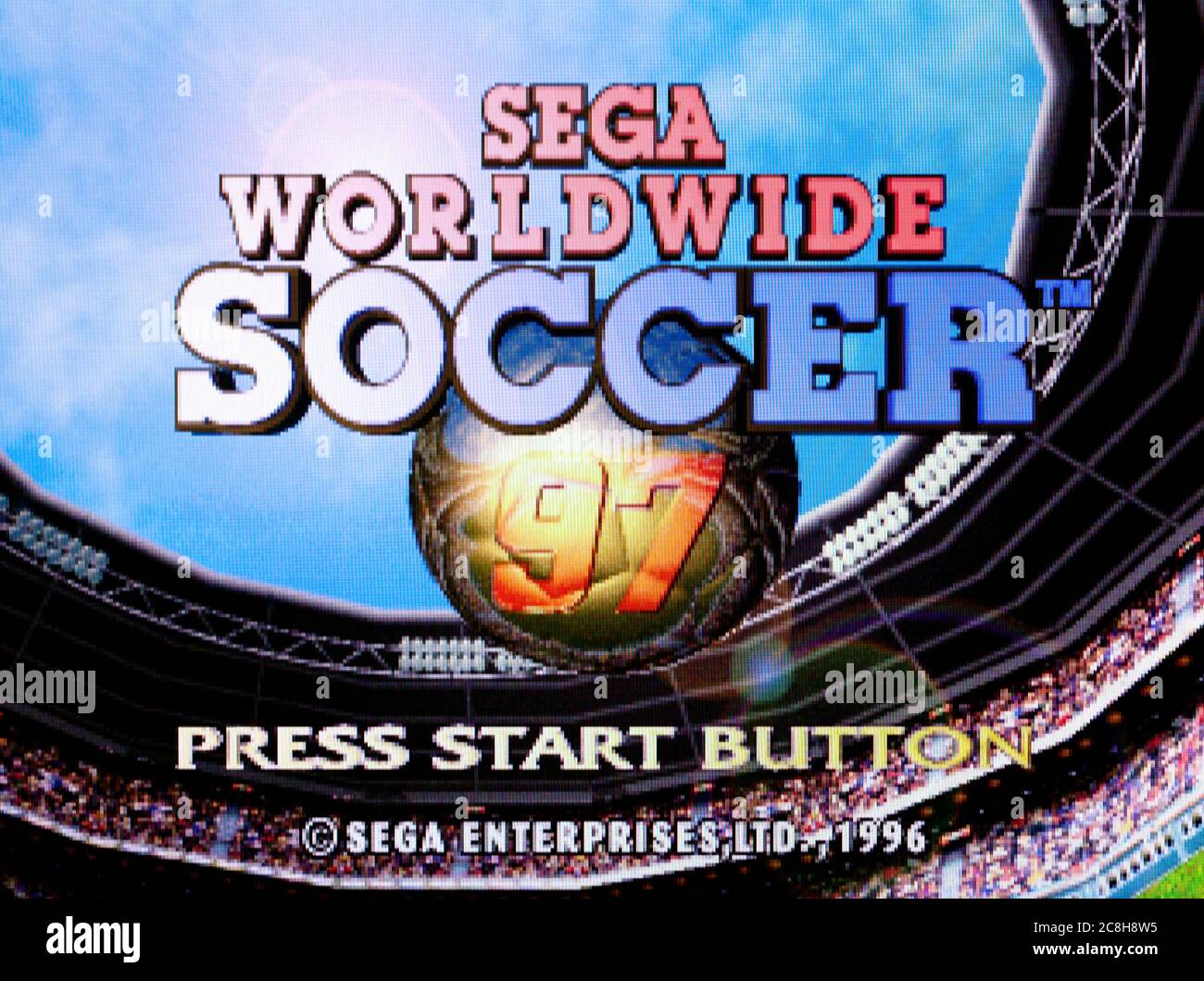 Sega Worldwide Soccer - Sega Saturn Videogame - Editorial use only Stock Photo